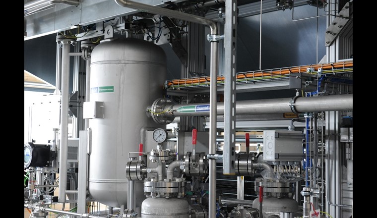Elektrolyseur in der Power-2-Gas Anlage von Limeco in Dietikon (Bild: ©SVGW)