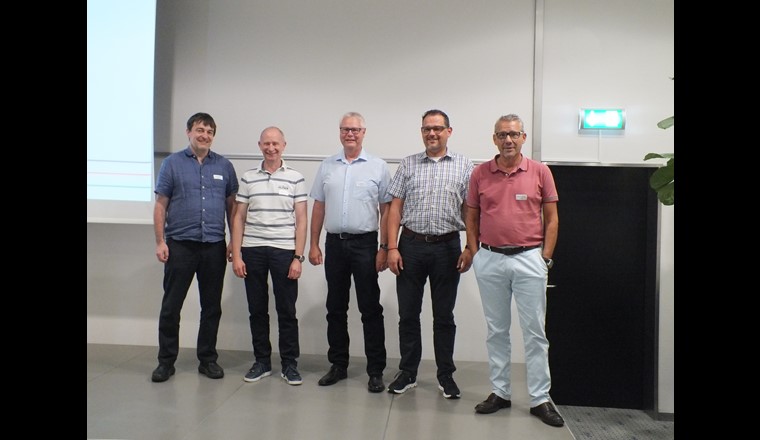 Die Referenten des ersten gemeinsamen Seminars von TNS, SVGW und ASi-VBSA (v.l.): Andreas Hurni, Karsten Reichart, Rolf Hilker, Stefan Güpfert und Markus Leuenberger.