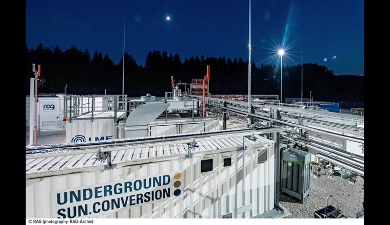 Versuchsanlage «Underground Sun Conversion» in Pilsbach/Oberösterreich. Dort wurde während der drei vergangenen Jahre das Potenzial des Verfahrens untersucht. (© RAG/ K. Lohberger)