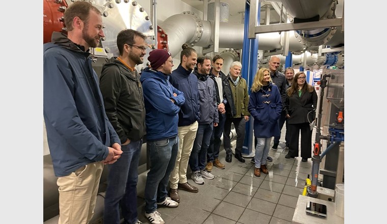 Le module sur l'eau potable comprend également la visite de l'usine de traitement des Services industriels de Bâle (iwb) (photo : SSIGE)