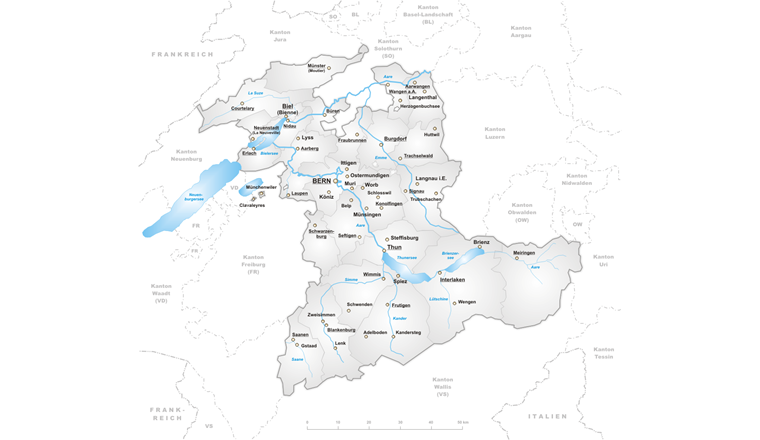 (c) Tschubby, https://de.wikipedia.org/wiki/Datei:Karte_Kanton_Bern.png