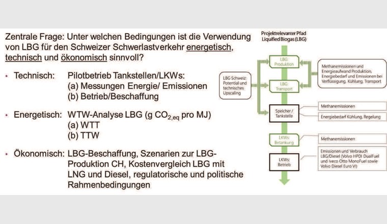 Fig. 1 Darstellung der Untersuchungsaspekte des Projektes entlang der Wertschöpfungskette von LBG.