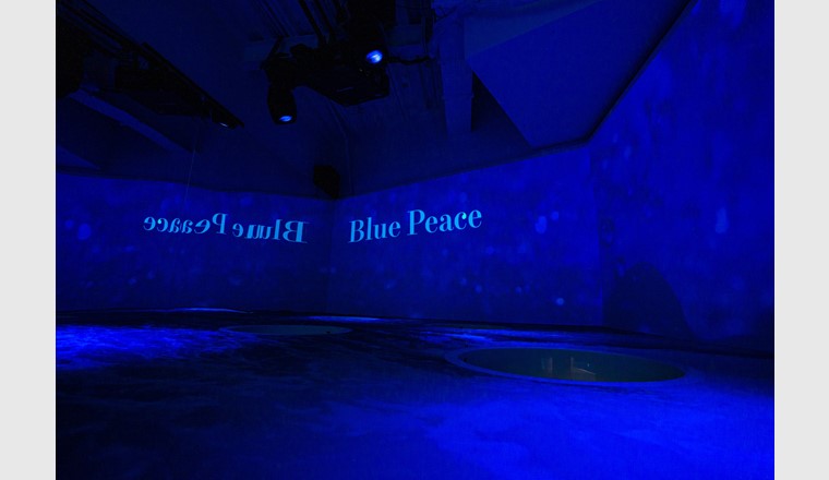 Die Ausstellung «Blue Peace» im Schweizer Pavillon präsentiert die gleichnamige Schweizer Initiative zur Förderung der Zusammenarbeit im Bereich der nachhaltigen globalen Wasserbewirtschaftung. (©EDA)