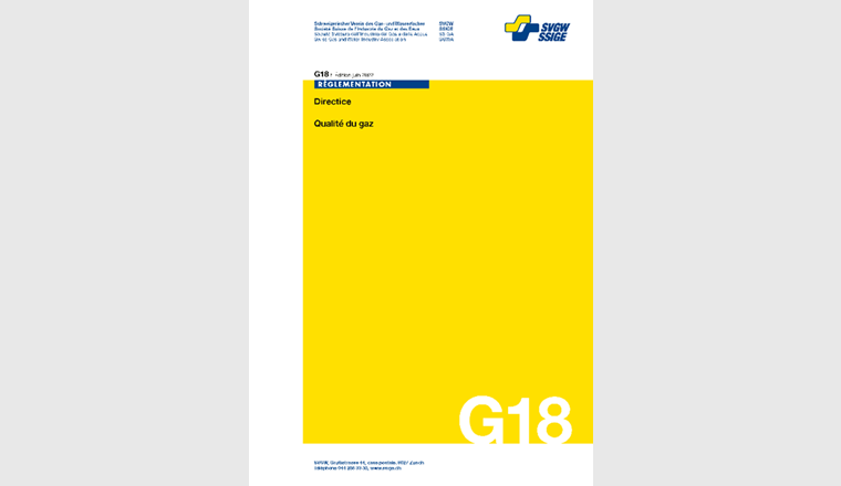 Revidierte G18 Gasqualität wird per 1. Juni in Kraft gesetzt.