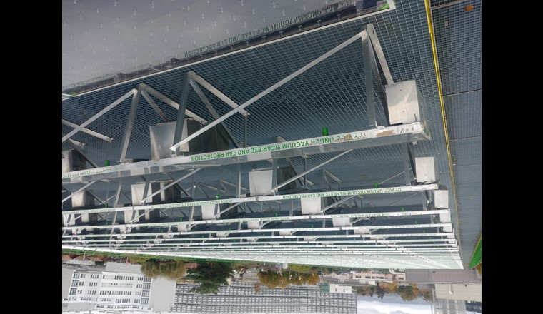 Fig. 2 Champ de capteurs de la centrale solaire thermique SolarCAD II de SIG à Genève.