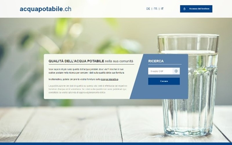 Nuova veste per trinkwasser.ch