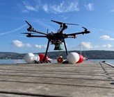 Die MEDUSA Drohne ist bereit für ihren Testflug am Zürichsee. (Bild: ©Empa)