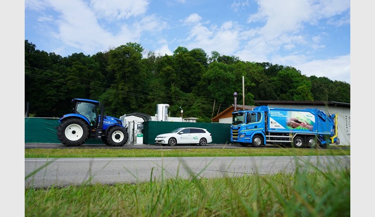 Tankstellen bei landwirtschaftlichen Biogasanlagen haben schweizweit ein grosses Potenzial. (Bild: ©CNG-Mobility / Ökostrom Schweiz)