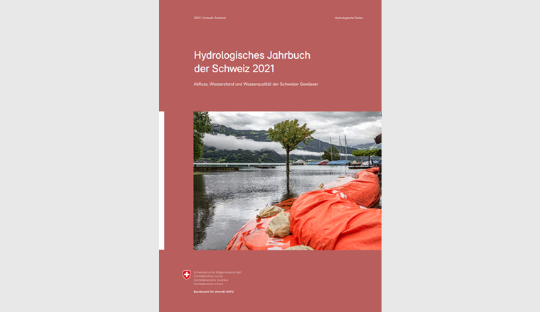 Das Hydrologische Jahrbuch der Schweiz wird vom Bundesamt für Umwelt (BAFU) herausgegeben und liefert einen Überblick über das hydrologische Geschehen auf nationaler Ebene. (Bild: ©BAFU)