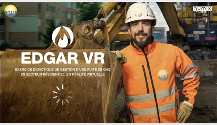 EDGAR VR est un logiciel de formation en réalité virtuelle permettant de former les gaziers de SIG aux interventions pour fuite de gaz.