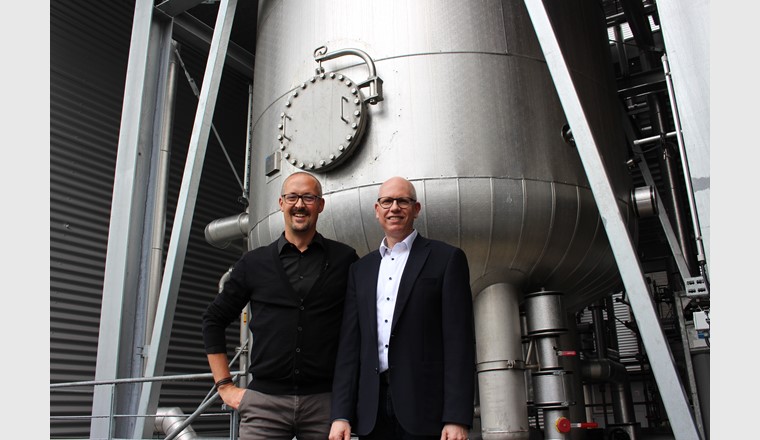 Thomas Di Lorenzo, Leiter Abwasserwirtschaft Limeco (links), und Patrik Feusi, Geschäftsführer von Limeco.