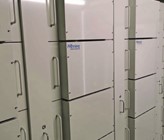 LiFePO4-Batteriezellen auf der ARA Gossau-Grüningen. LiFePO4-Batteriezellen auf der ARA Gossau-Grüningen.