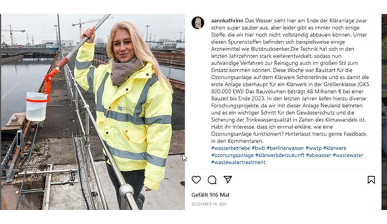 Beispiel eines Berufsposts aus der Praxis. Quelle: https://www.instagram.com/p/CXjOgaltSc9/