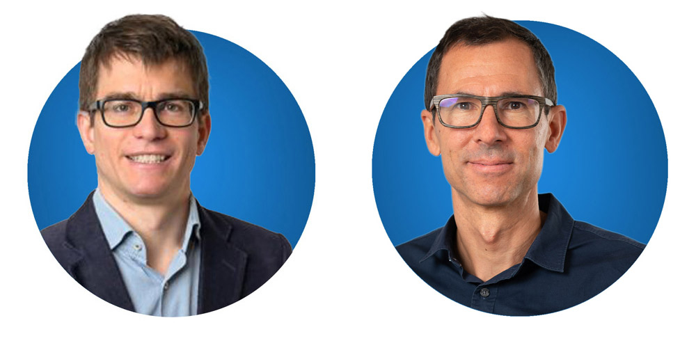 de gauche à droite : Michael Mattle (Holinger SA, Lausanne) et Reto Manser (Office des eaux et des déchets, canton de Berne) sont les nouveaux directeurs du CC Épuration des eaux.