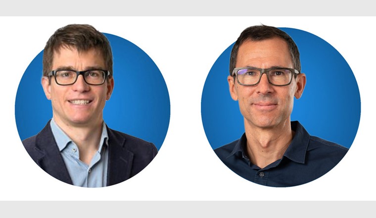 de gauche à droite : Michael Mattle (Holinger SA, Lausanne) et Reto Manser (Office des eaux et des déchets, canton de Berne) sont les nouveaux directeurs du CC Épuration des eaux.