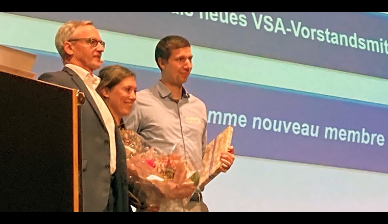 Katharina Schulthess (au centre) devient le nouveau membre du comité et la représentante des jeunes professionnels et remplace Damian Hausherr (à droite).Photo : P. Sicher/VSA