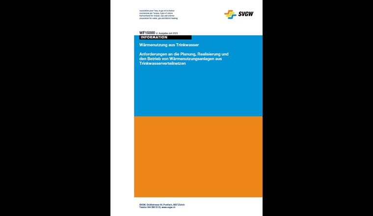 Die neue Fachinformation WF15000 «Wärmenutzung aus Trinkwasser»
