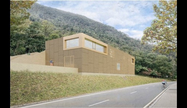 BIM 3D-Modell der Wasseraufbereitungsanlage für den Luganersee bei Riva San Vitale