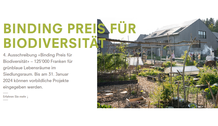 Binding Preis für Biodiversität