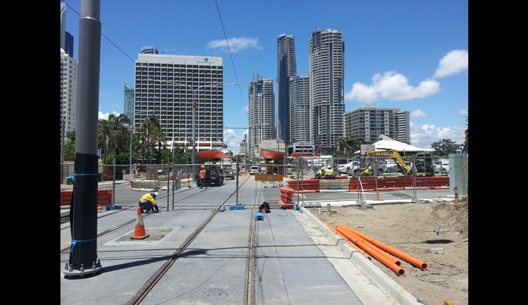 Fig. 5 Streustromuntersuchungen in Gold Coast (Australien).