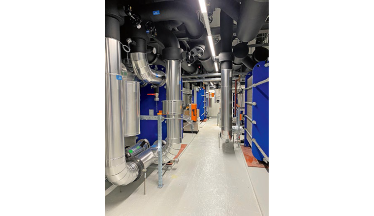 Fig. 3 In der See-Energiezentrale Inseliquai: Wärmetauscher.  (@ewl)