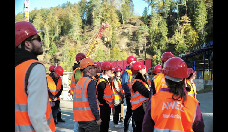 Besichtigung des Sihlentlastungsstollen auf Einladung des AWEL.
Foto: Katharina Schulthess/VSA