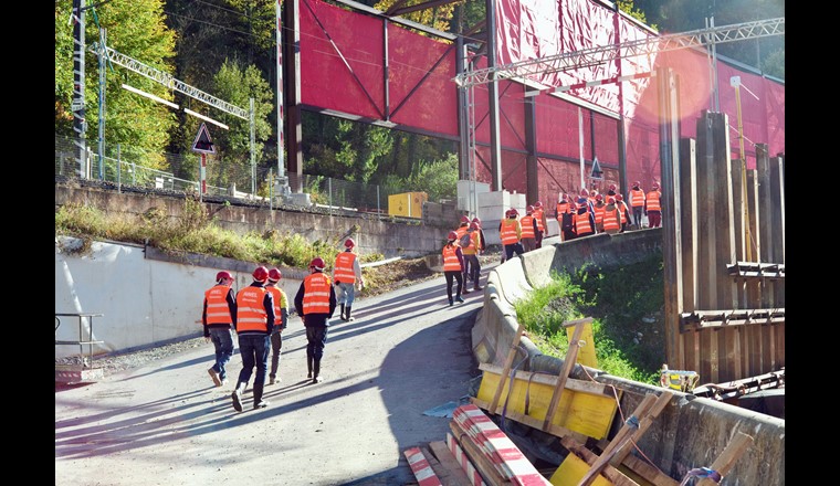 Besichtigung des Sihlentlastungsstollen auf Einladung des AWEL.
Foto: Katharina Schulthess/VSA