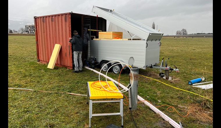 An solchen Brunnen auf dem Vorland wurde das Grundwasser hochgepumpt und analysiert.
(Foto: Int. Rheinregulierung)
