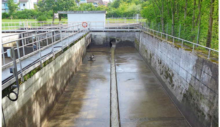 Messdatengestütztes Vorgehen bei der Dimensionierung des Regenüberlaufbeckens (RÜB) Sennweid.