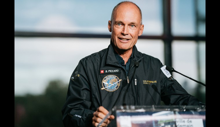 Bertrand Piccard will mit einem wasserstoffbetriebenen Flugzeug 2028 in neun Tagen um die Welt jetten.