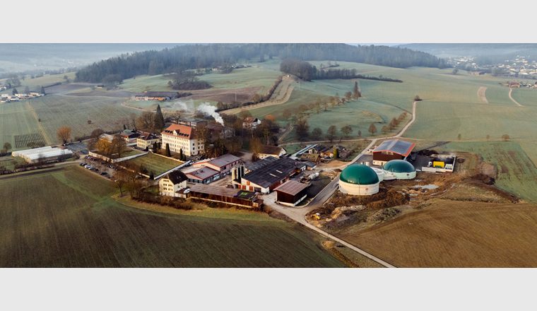La première installation de biogaz agricole en Suisse romande qui injecte du gaz renouvelable dans le réseau de gaz naturel se trouve dans le canton du Jura. (Fig: EcoBioVal Sàrl à Courtemelon (JU)