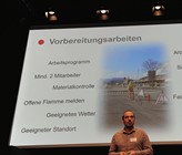 Fig. 3 Sicheres Entleeren von Gasleitungen: Daniele Grespi von AIL stellte die erforderlichen Vorbereitungsarbeiten für das Abfackeln vor. Fig. 3 Sicheres Entleeren von Gasleitungen: Daniele Grespi von AIL stellte die erforderlichen Vorbereitungsarbeiten für das Abfackeln vor.