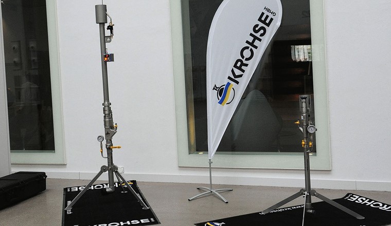 Fig. 4 Bei der Fachtagung waren auch Abfackelgeräte der Firma Krohse ausgestellt.
