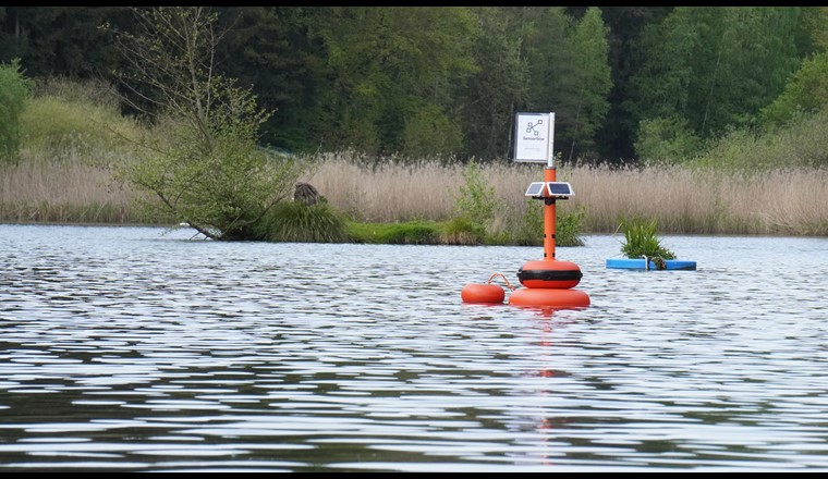 Wassersensor im Einsatz. (© ParKli-Team)