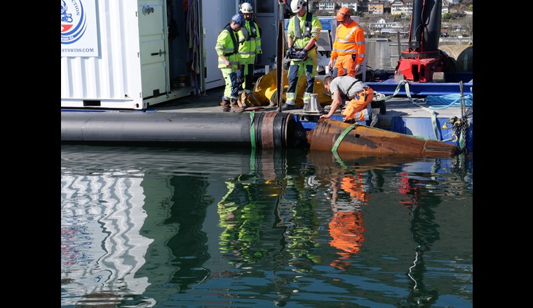 L'eau du lac est captée par deux conduites lacustres à 20 et 30 m de profondeur et acheminée vers la station de pompage de Nidau. (© ESB)