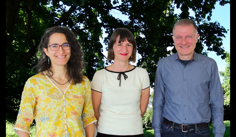 Sara Engelhard, Nadine Czekalski und Stefan Hasler bilden das Leitungsteam der VSA-Geschäftsstelle Glattbrugg.
Foto: Sicher/VSA