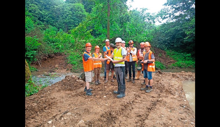 Wertschätzung auf der Baustelle – Danke. (© IUB Engineering AG)