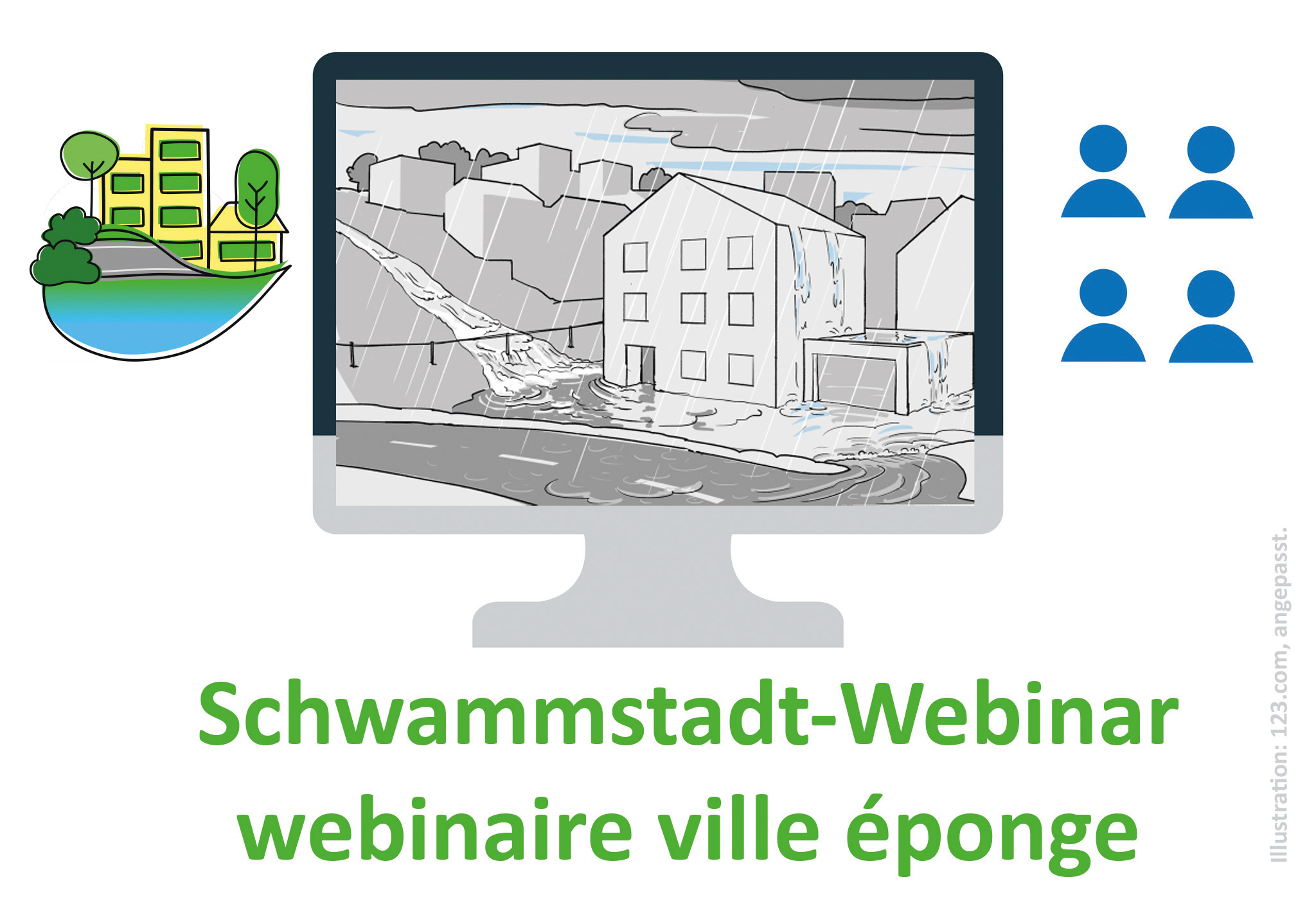 Schwammstadtwebinar «Umgang mit Oberflächenabfluss»