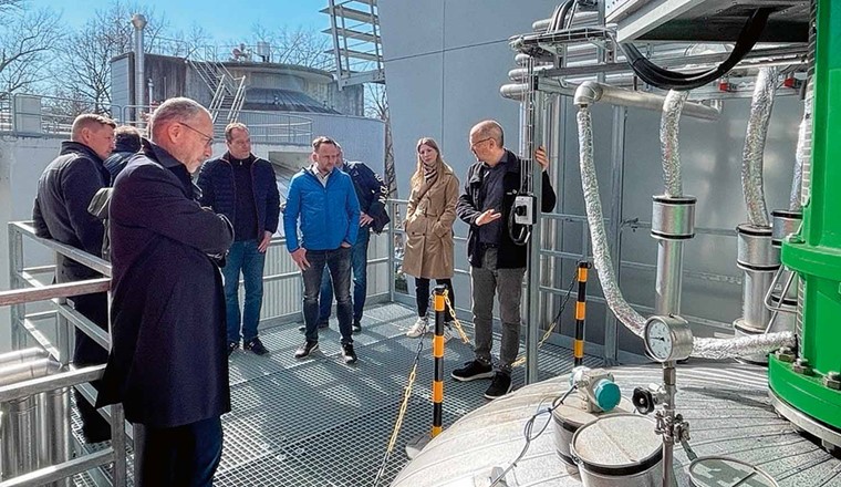 La visite de l'installation Power-to-Gas de Limeco a été très appréciée par les participants.