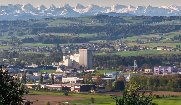 Industrie- u. Gewerbezone von Weinfelden. (Bild: CC BY-SA 4.0, JoachimKohler-HB)