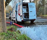 Netzmessung in der Hochzone Zelgli in Aarau.  (Bild: T. Noseda) Netzmessung in der Hochzone Zelgli in Aarau.  (Bild: T. Noseda)