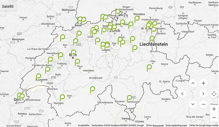 Fig. 3 Sammelstellennetz Kunststoff-Rohre: www.vkr.ch/Ökologie/Kreislaufwirtschaft/Sammelstellennetz
