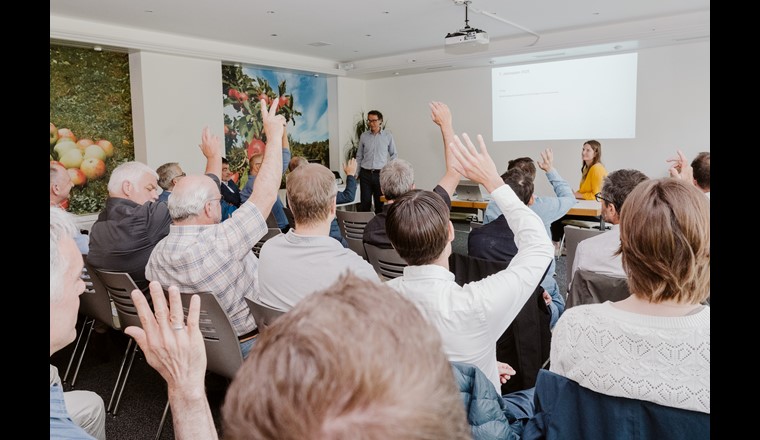 Abstimmung anlässlich der GV
© Eve Kohler Fotografie