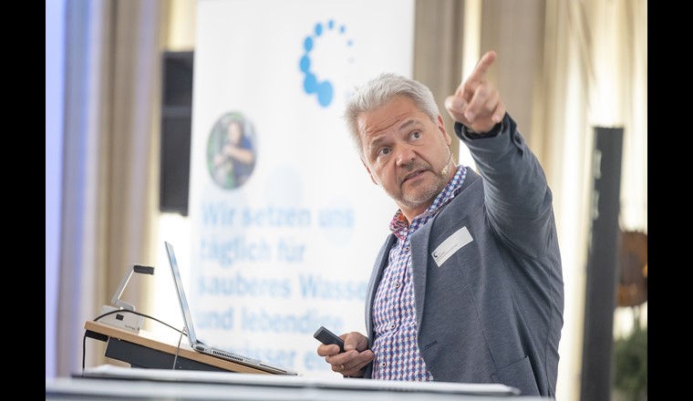 Carlo Scapozza, Leiter Abteilung Hydrologie Bundesamt für Umwelt, VSA Mitgliederversammlung, Fribourg 
© Stemutz Photo