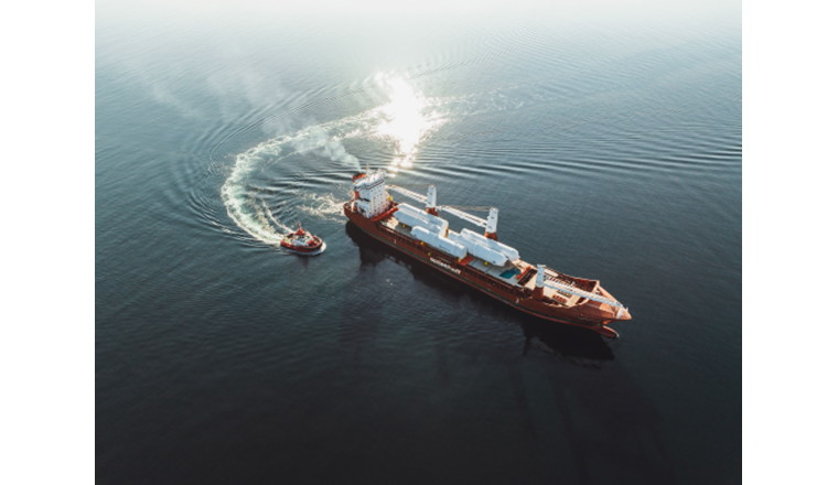 CO2-Tanks werden angeliefert. (© R. Soltvedt/Northern Lights)