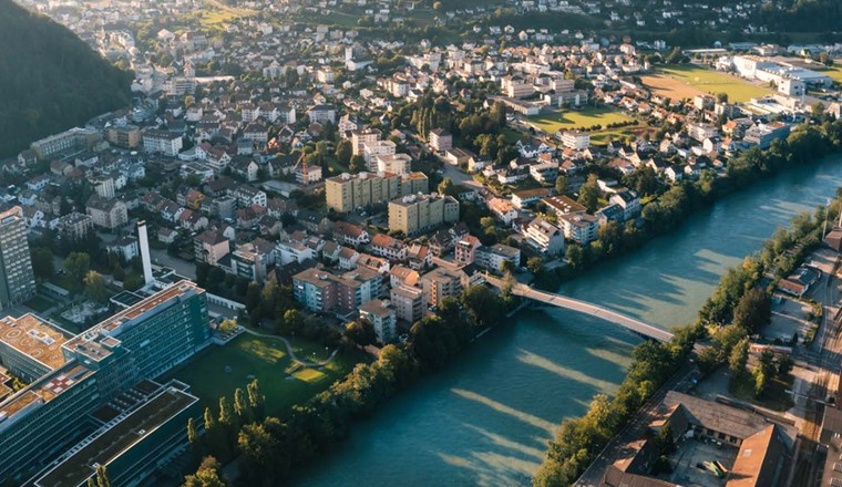 Der zukünftig zu beliefernde Teil von Olten und Trimbach. (Bild: a.en/IWB)