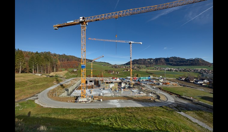 Zwölf Fussballfelder umfasste die Baufläche.  (© Stöh Grünig/Wasserverbund Region Bern AG)