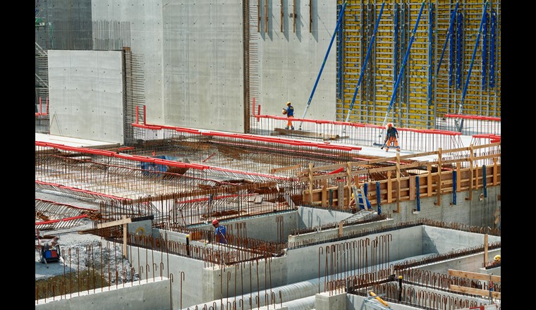 2000 Tonnen Armierungsstahl wurden verbaut. (© Stöh Grünig/Wasserverbund Region Bern AG)