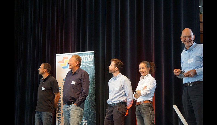 Pascal Ramaciotti, Oliver Köster, Sébastien Ramelet, Tuija Kosonen und Adrian Rieder (v.l.)