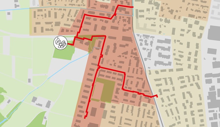 Leitungsbau in der ersten Etappe © IWB